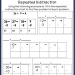 Division Using Repeated Subtraction Worksheets