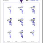 Division With Multi Digit Divisors