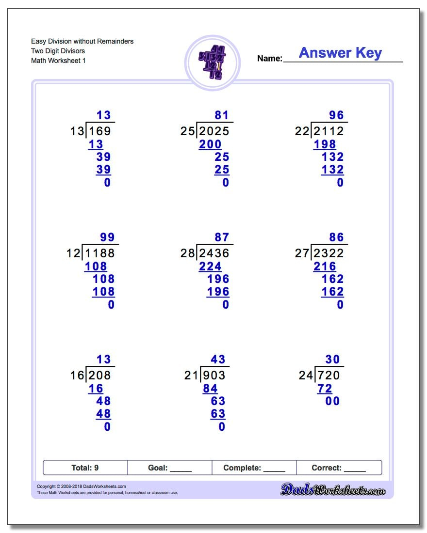 Division With Multi Digit Divisors