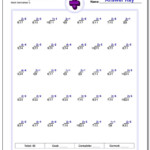 Division With Progressive Remainders