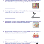 Division Word Problems Worksheets