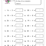 Division Worksheets 3rd Grade Grade 3 Maths Worksheets Division 6 6