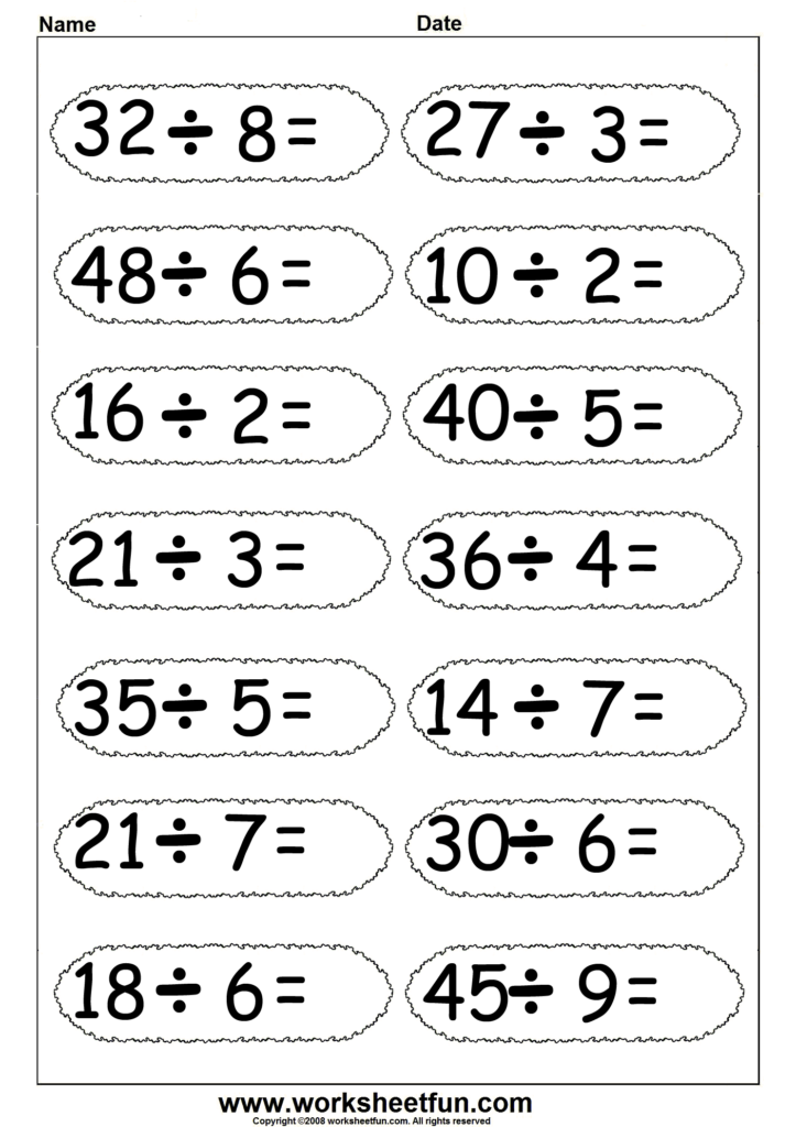 Division Worksheets 6 Worksheets FREE Printable Worksheets 