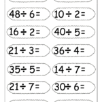 Division Worksheets 6 Worksheets FREE Printable Worksheets