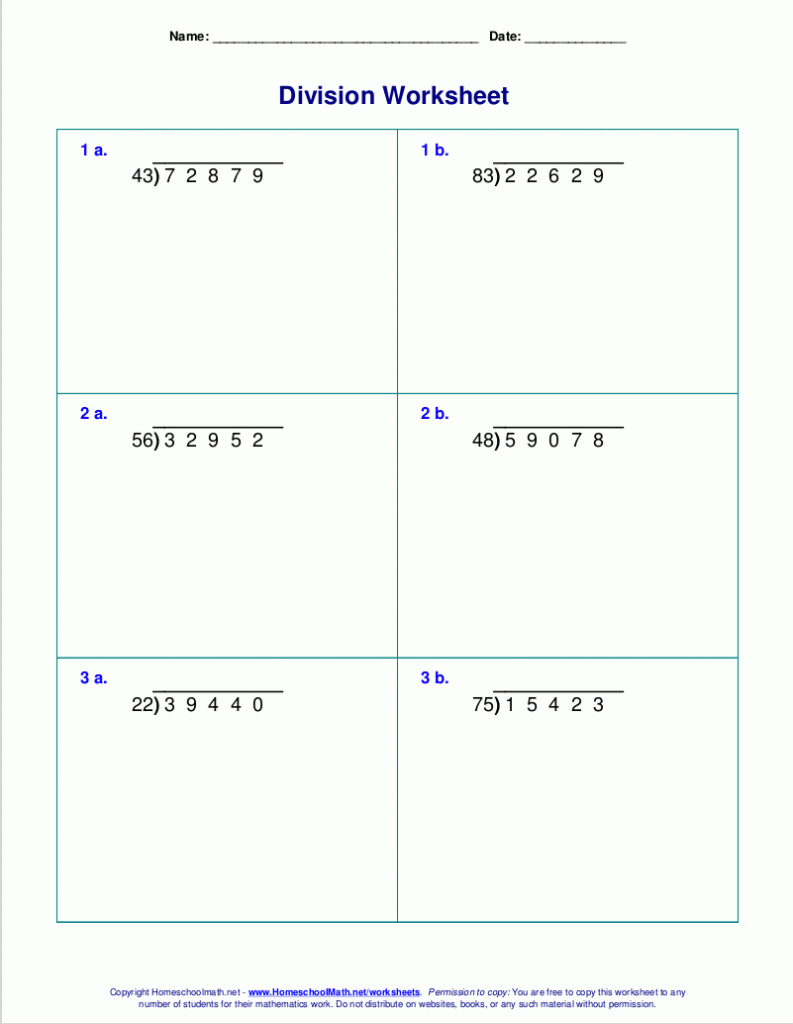 Division Worksheets With Remainders As Decimals Beginner Worksheet