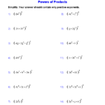 Exponents And Radicals Worksheets Exponents Radicals Worksheets For