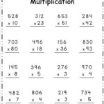 Free Multiplication Worksheet 2 Digit And 3 Digit By 1 Digit