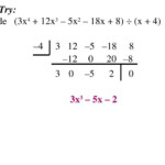 Grade 10 Synthetic Division Worksheet Instantworksheet