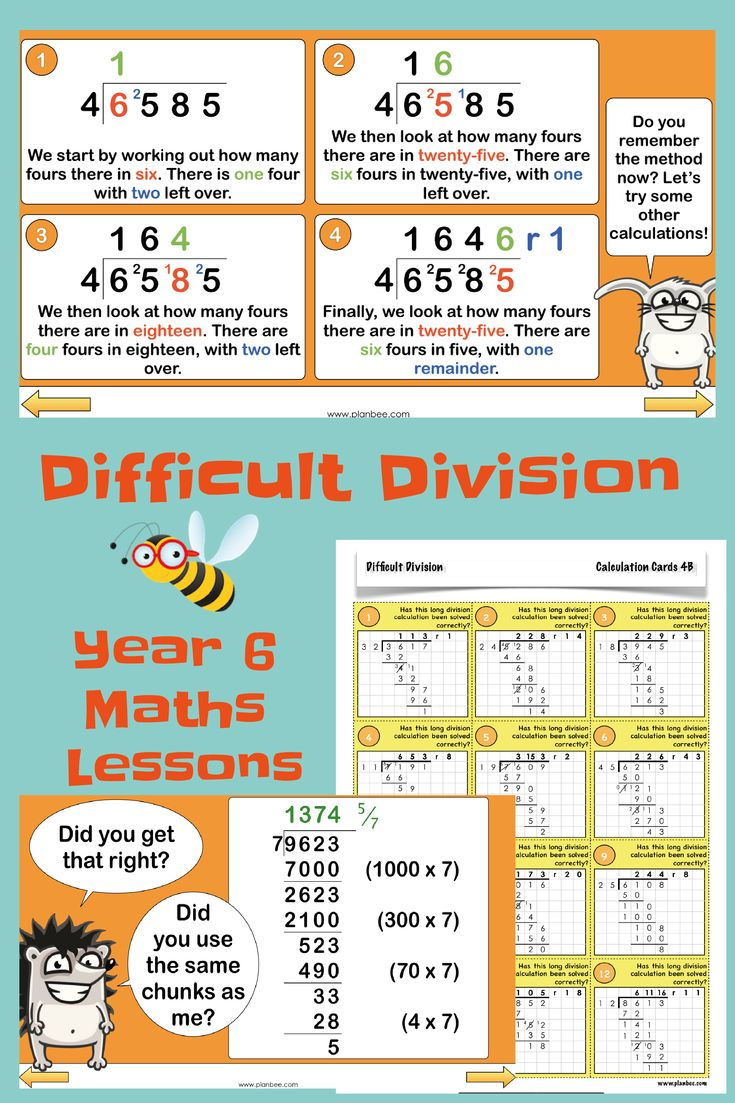 KS2 Division Methods Year 6 Maths Printable Teaching Resources Word