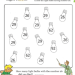 Light Room Math Worksheet For Kindergarten Free Printable Worksheets