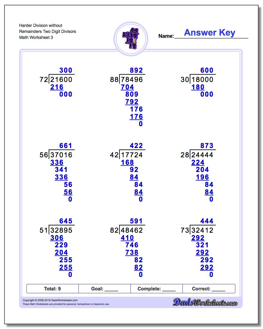 Long Division No Remainder Worksheet 3 Have Fun Teaching Math