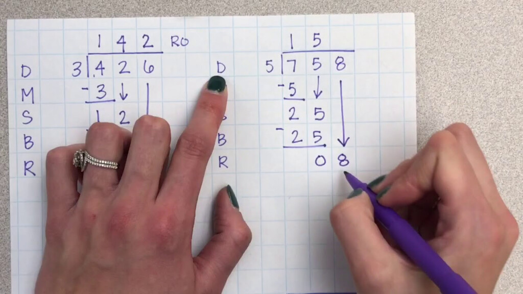 Long Division Traditional Method YouTube