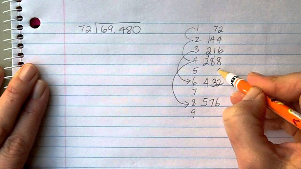 Long Division Working With Double Digit Divisor Quick Multiples Of 