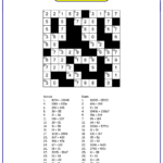 Math crossword png