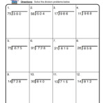 Math Division Worksheets Resources