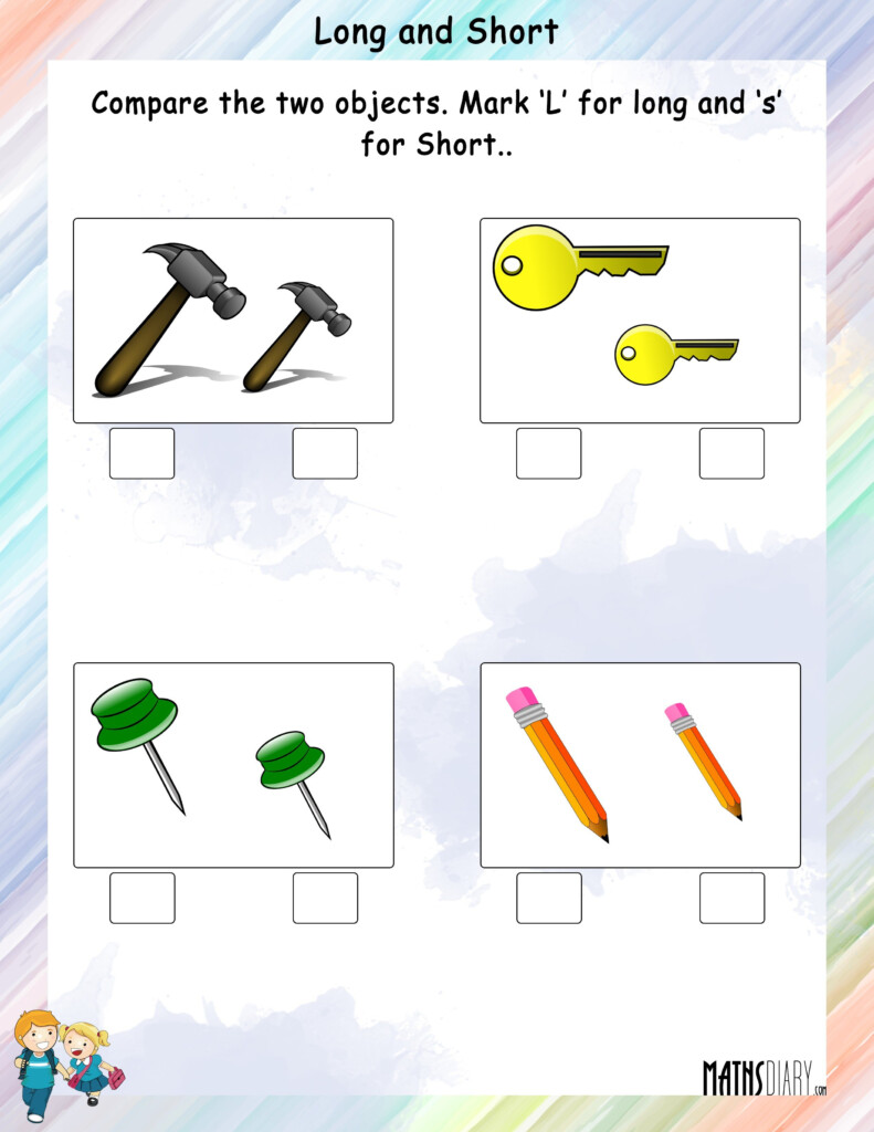 Measurement Long And Short Math Worksheets MathsDiary