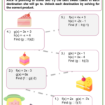 Multiplication Of Functions Math Worksheets Aged 12 14