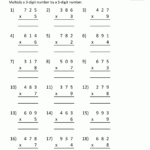 Multiplication Sheet 4th Grade