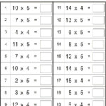 Multiplication Worksheets Multiply Numbers By 4 To 5 Fun Math