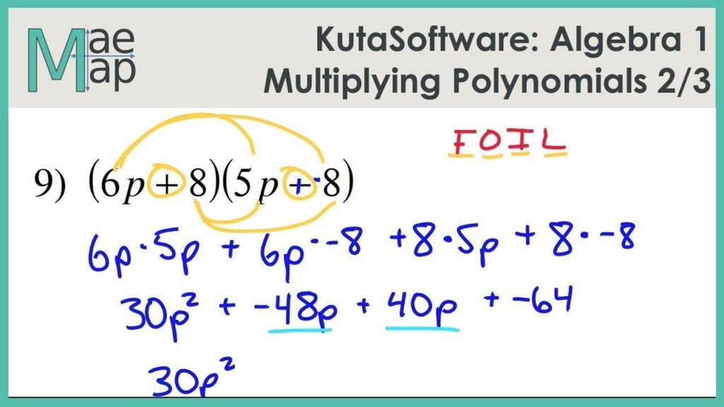 Multiplying Polynomials Worksheet Answers Algebra 1 Kidsworksheetfun