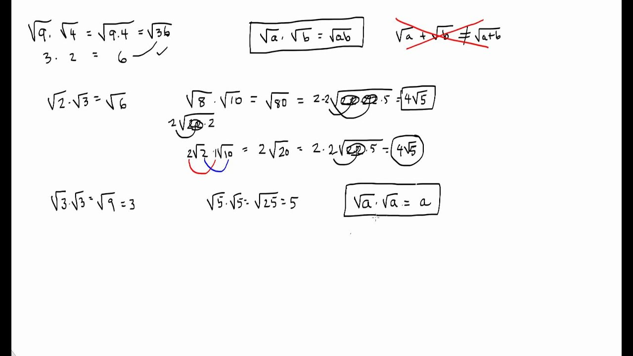 Multiplying Radical Expressions YouTube