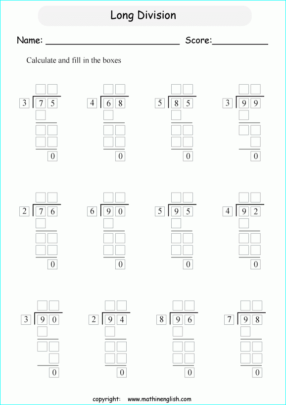 Printable Primary Math Worksheet For Math Grades 1 To 6 Based On The 