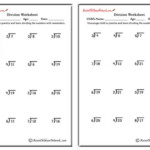 Single Digit Quotient Simple Division Worksheets with Remainders