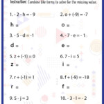 Solving Algebraic Equations Interactive Worksheet