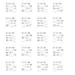 The Inverse Relationships Multiplication And Division All Inverse