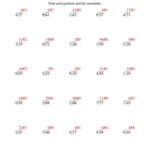 The Long Division One Digit Divisor And A Two Digit Dividend With A