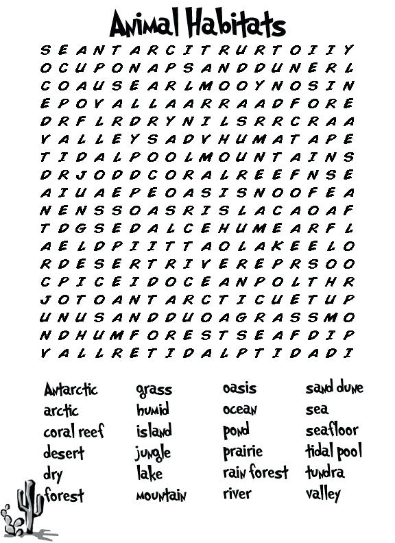 Third Grade Word Search Best Coloring Pages For Kids