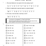 Worksheet Two Step Equations With Variables On Both Sides Worksheet