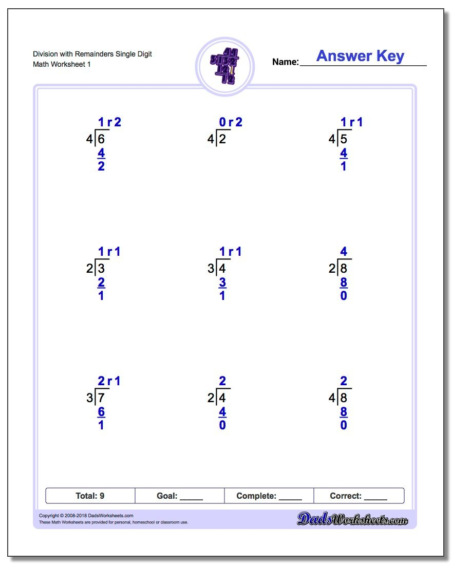 12 Best Images Of Long Division With Remainders Worksheets 4th Grade