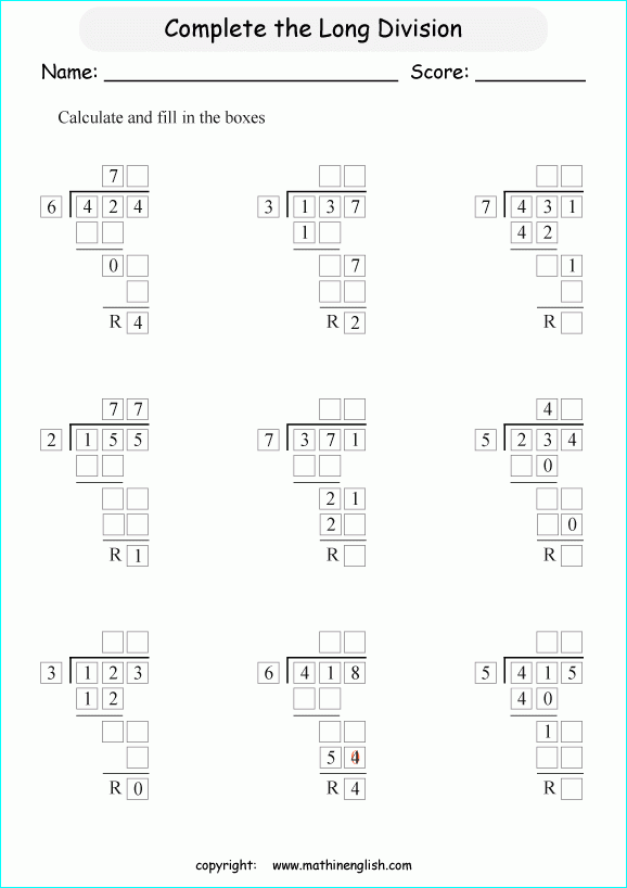 28 FREE MATH WORKSHEETS FOR GRADE 4 LONG DIVISION HD PDF PRINTABLE 