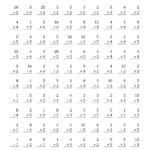 4th Grade Math Worksheets Multiplication And Division Times Tables