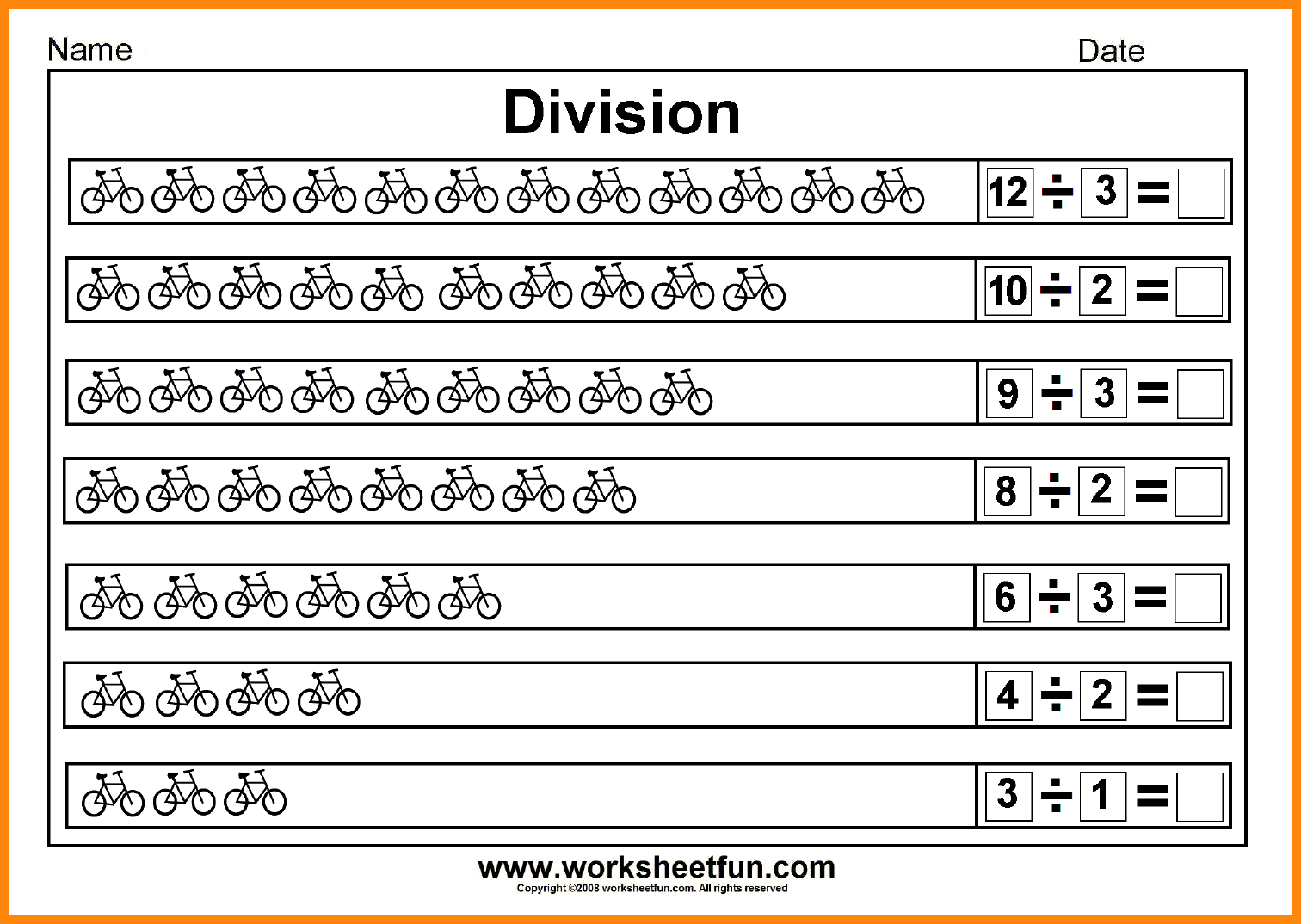 Beginner Division Worksheets Division Free Printable Worksheets