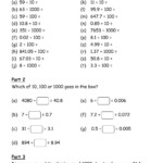 Dividing By Powers Of 10 Worksheet