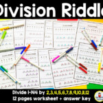 Division Riddle Worksheet Etsy