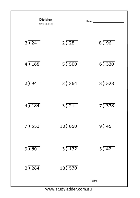 Division With No Remainders Studyladder Interactive Learning Games