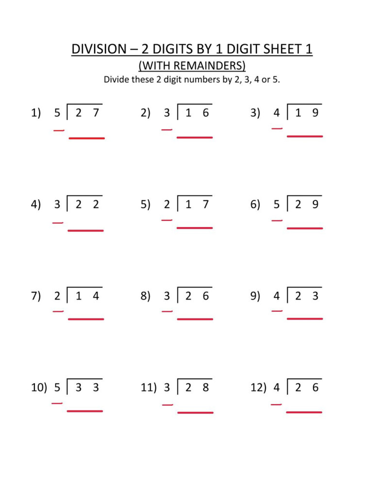 Division Worksheets By 2 35 Images 2 Digit By 2 Digit Multiplication 