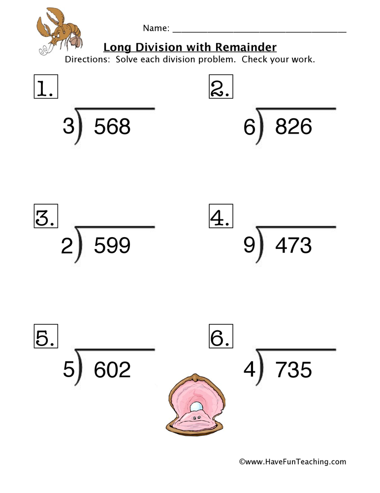 Division Worksheets For Grade 2 With Remainder Worksheets Download