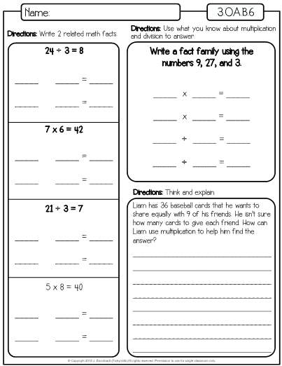 Finding The Unknown In Multiplication And Division Worksheet Math