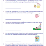 Fraction Word Problems Worksheets