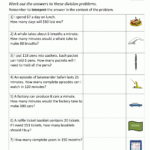 Grade 4 Worksheets Printable Worksheet 4th Grade Math Word Problems