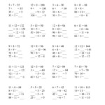 Inverse Relationships Multiplication And Division 5 12