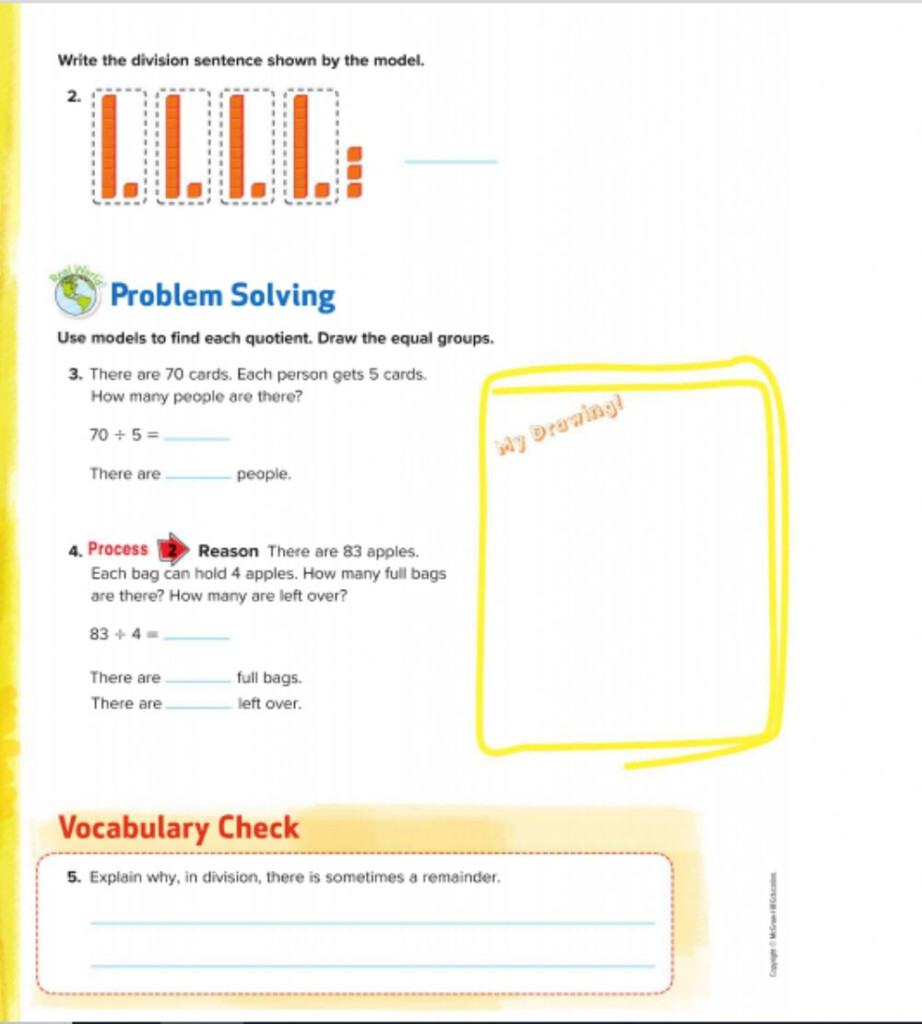 Lesson 3 Hands On Use Place Value To Divide Worksheet