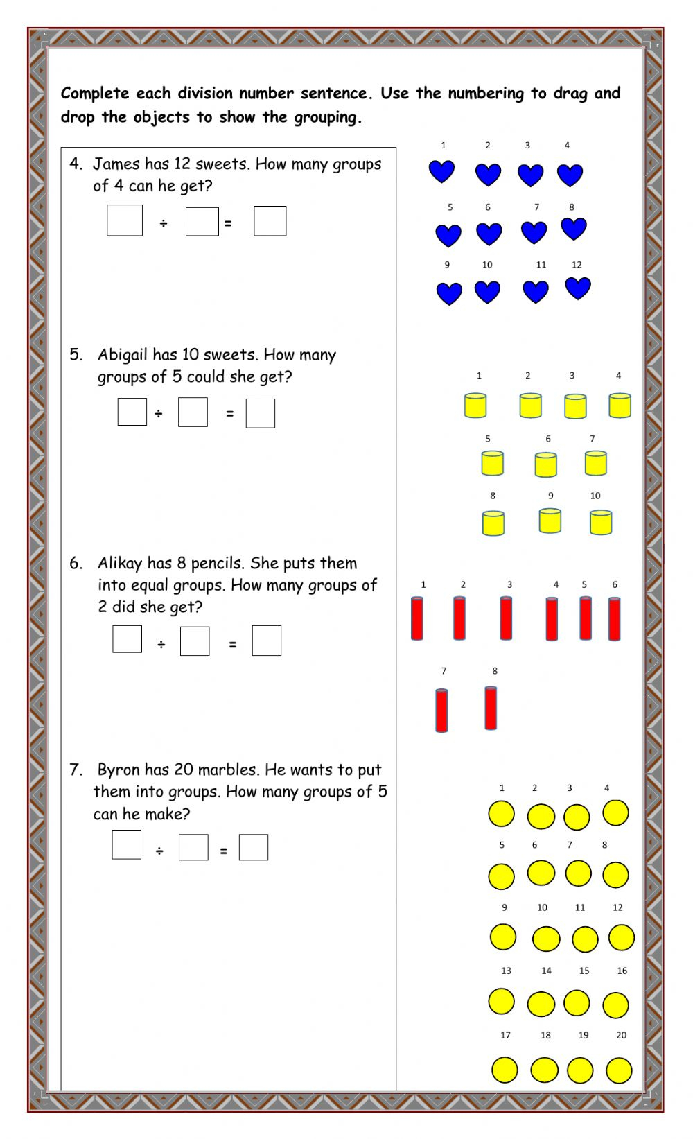 Live Worksheet For Class 3 Maths Division Tech4liv