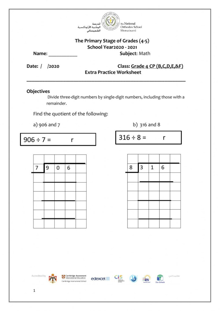 Long Division By One Digit Worksheet 1000 Images About Long Division 