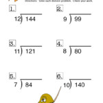 Long Division No Remainder Worksheet 3 Have Fun Teaching