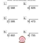 Long Division Worksheet 6Th Grade Sixteenth Streets